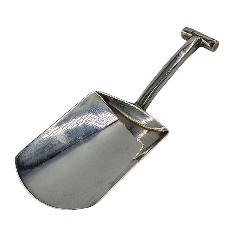 Art Deco RARE Antique Solid Silver Spade Caddy Spoon