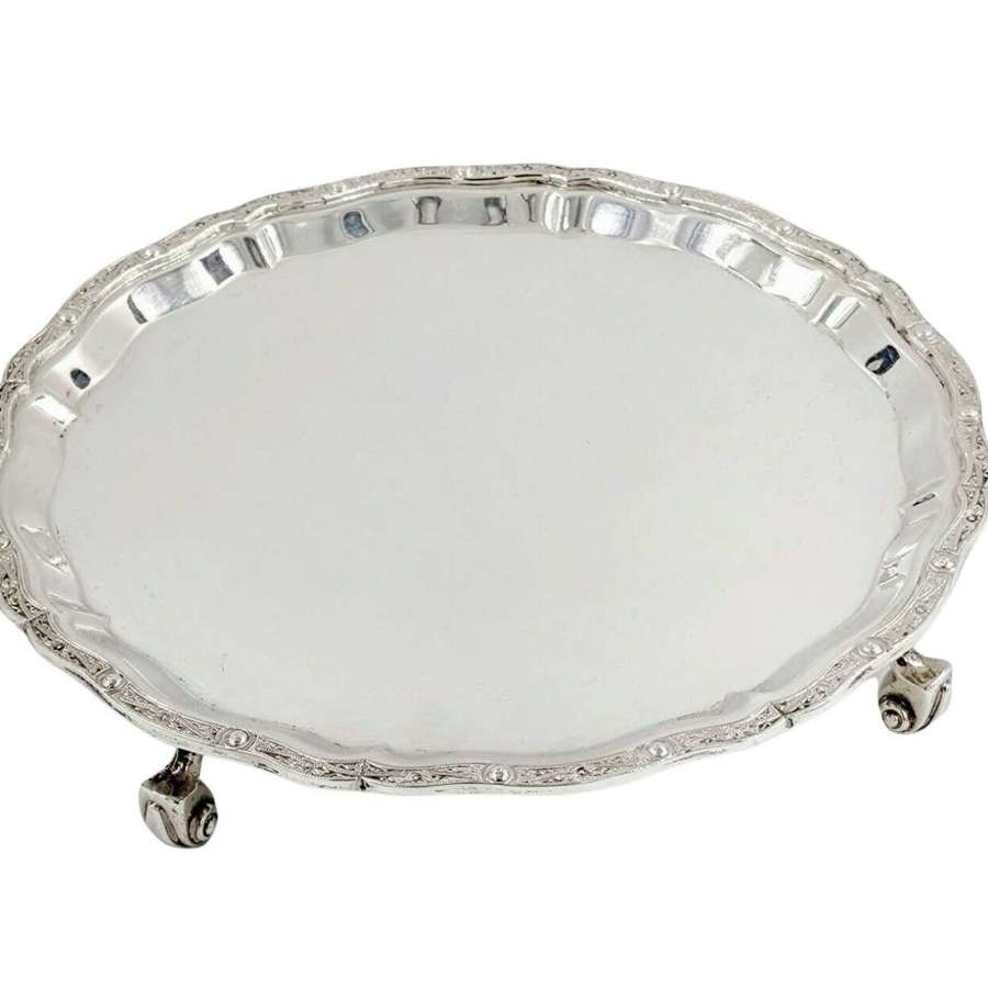 Quality Sterling Solid Silver Salver 370g