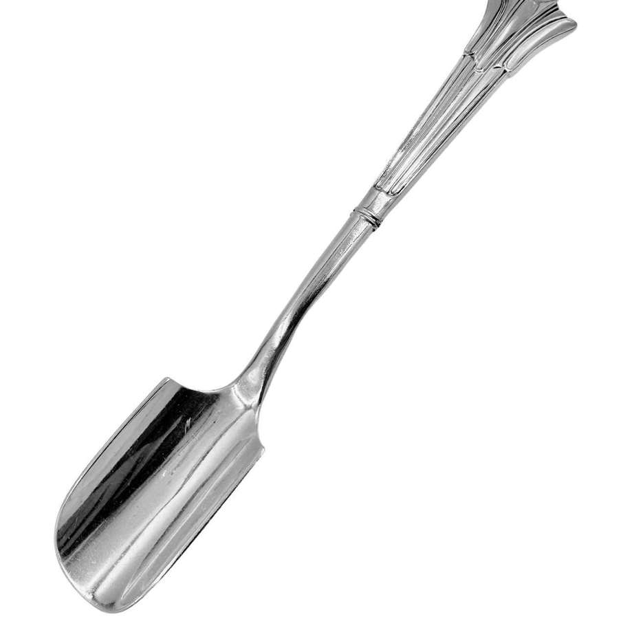 Cheese Scoop Antique Solid Silver Albany Pattern