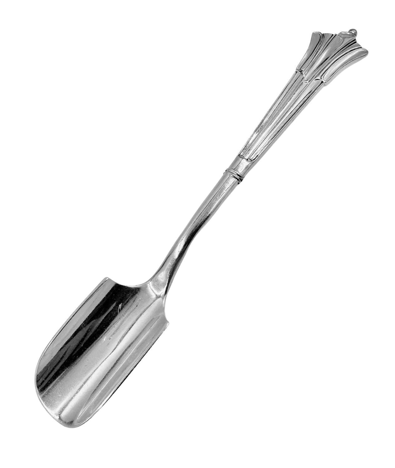 Cheese Scoop Antique Solid Silver Albany Pattern